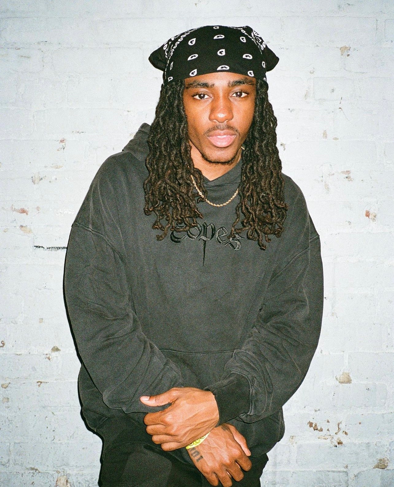 Copes Heavyweight French Terry Stone Washed Embroidered Logo Hoodie