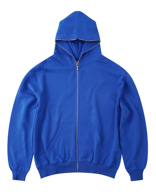 Copes Heavyweight French Terry Zip Hoodie (Santorini Blue)