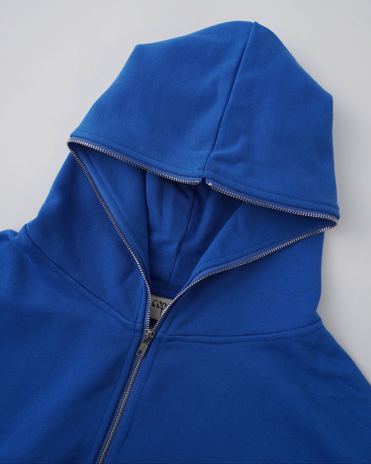 Copes Heavyweight French Terry Zip Hoodie (Santorini Blue)