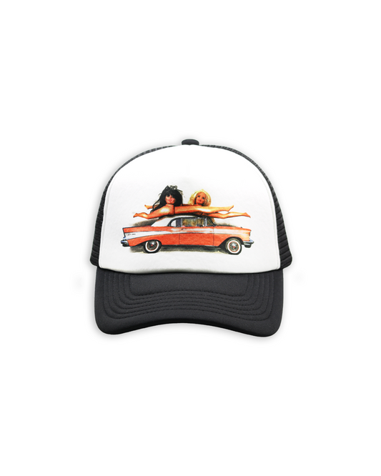 Dev Lemons 'Barbie Car' Trucker Hat
