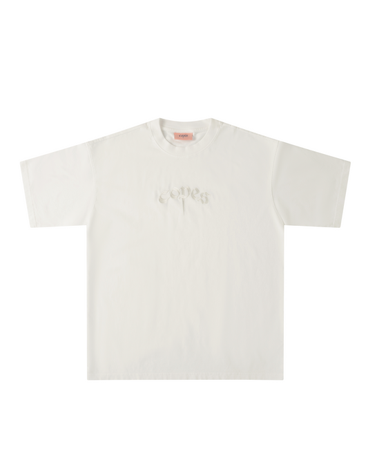 Copes Embroidered Logo T-Shirt (Pure White)