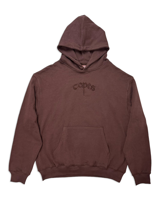 Copes Heavyweight (Fronto Brown) Embroidered Logo Hoodie