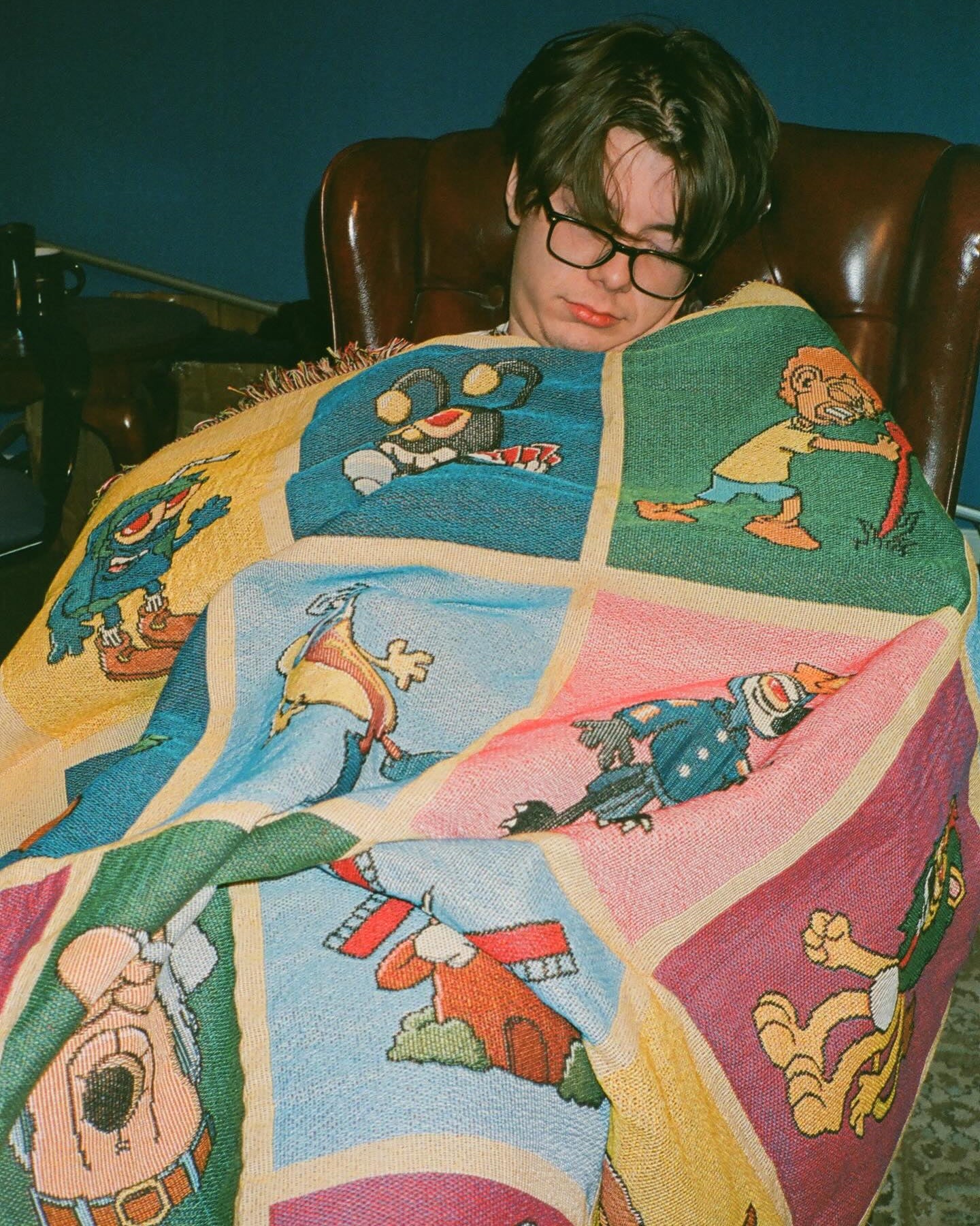 Hivemind Cartoon Puns Blanket