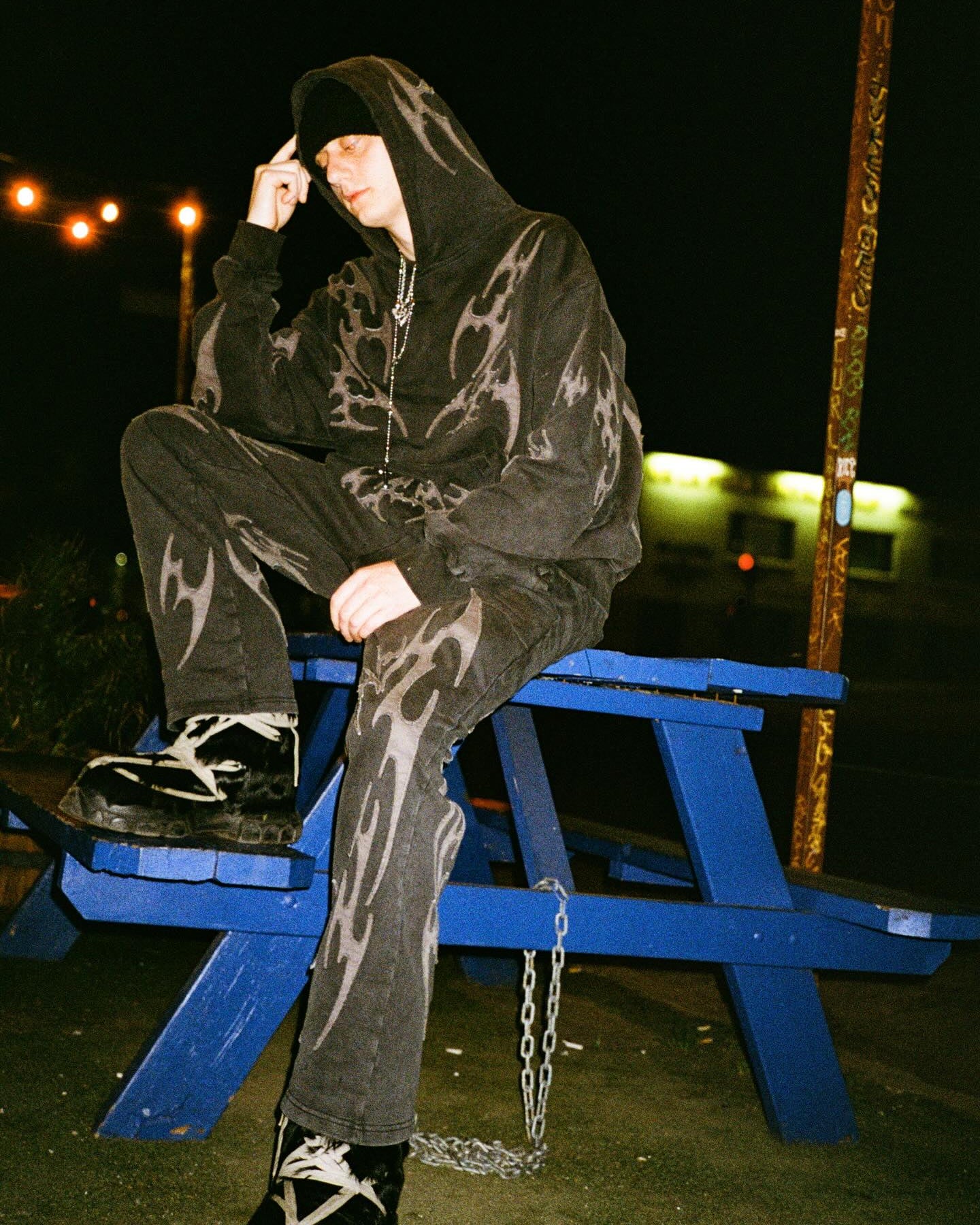 Investigate Antarctica 'Tribal' Patchwork Heavyweight French Terry Hoodie