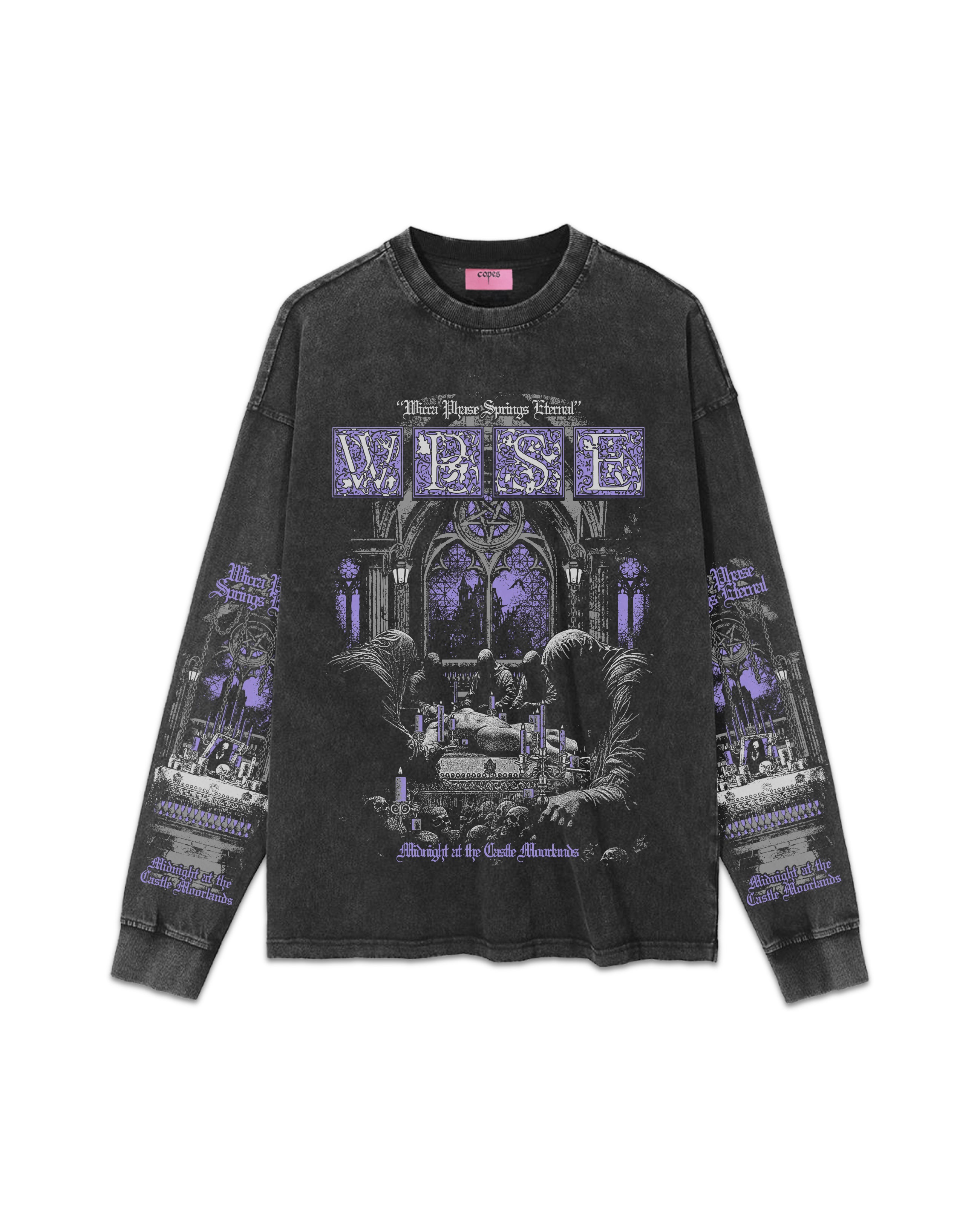 Wicca❤︎canal4°C Wicca Phase 'Midnight at the Castle Moorlands' Longsleeve – COPES