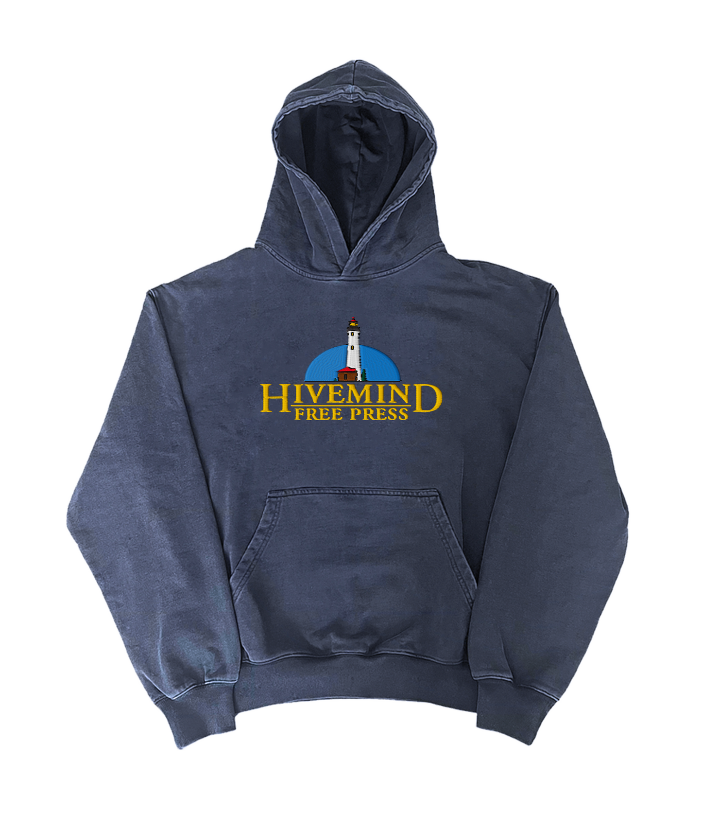 Hivemind 'Free Press' Embroidered Heavyweight French Terry Hoodie
