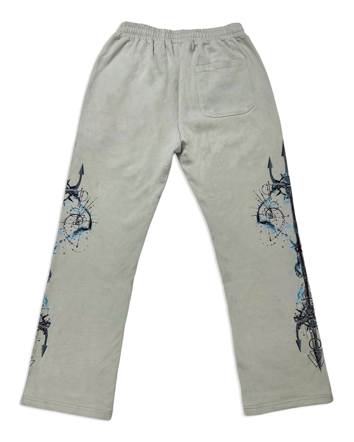 Investigate Antarctica 'Cyber Trident' French Terry Sweats Grey