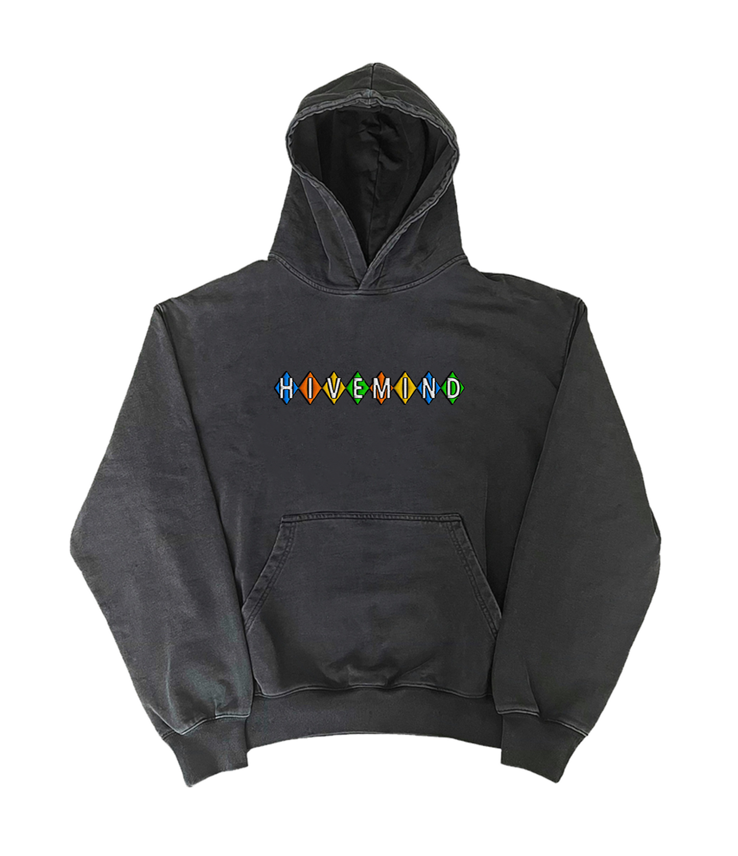 Hivemind Embroidered 'Diamond' Logo Heavyweight French Terry Hoodie