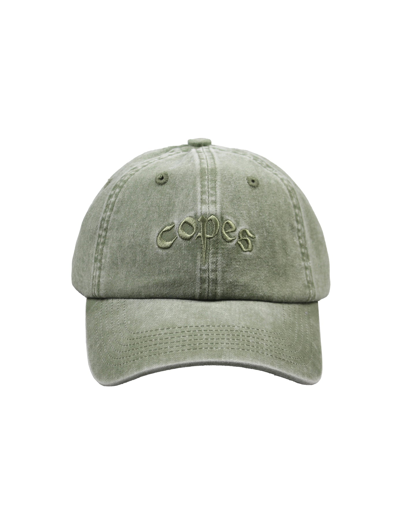 Copes Embroidered Logo Washed Hat (Green)