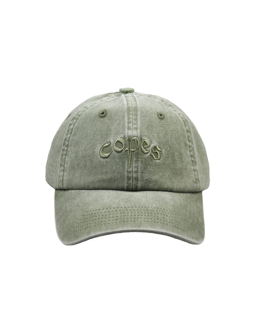 Copes Embroidered Logo Washed Hat (Green)