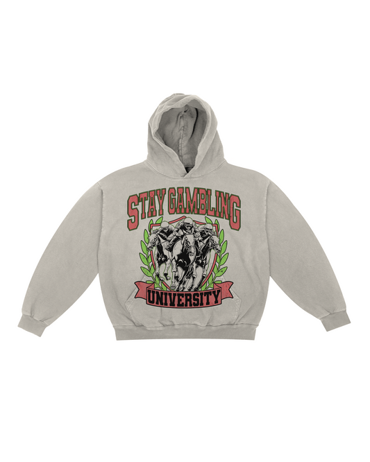'Stay Gambling University' Heavyweight French Terry Hoodie