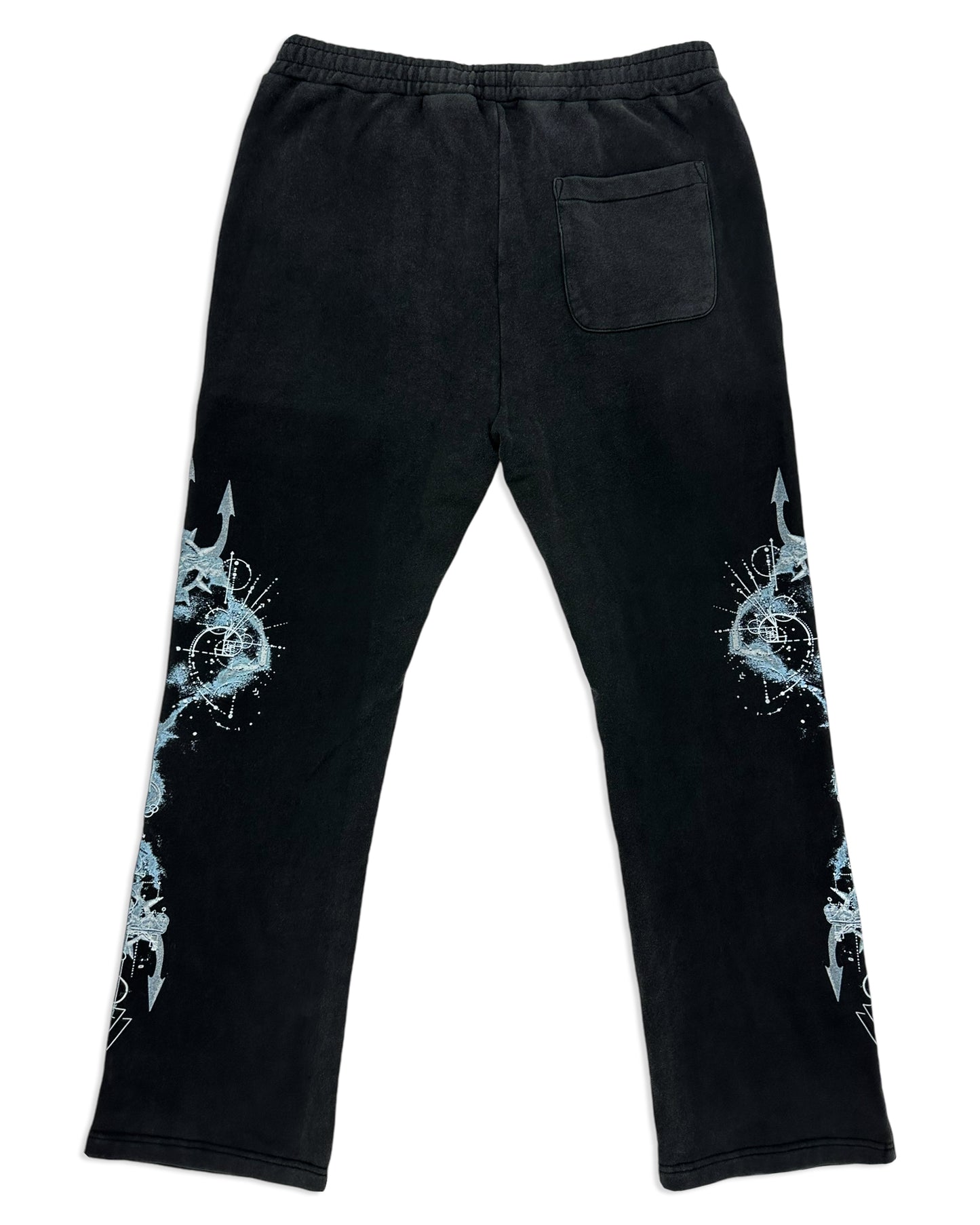 Investigate Antarctica 'Cyber Trident' French Terry Sweats Black