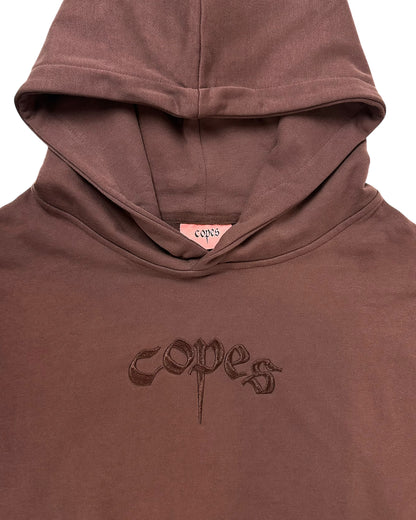 Copes Heavyweight (Fronto Brown) Embroidered Logo Hoodie