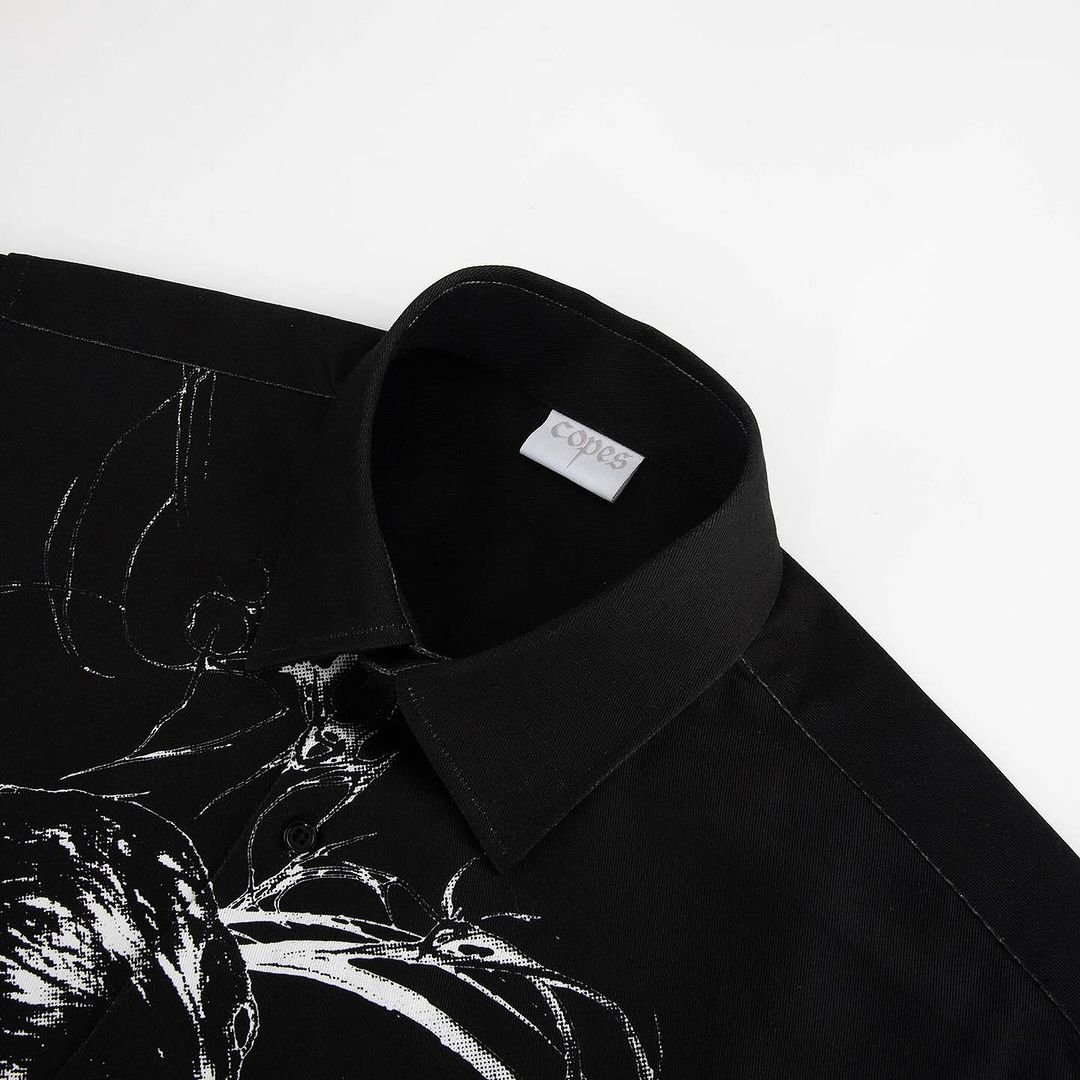 Wicca Phase 'One Silhouette' Heavyweight Button Up