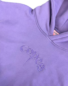 Copes Embroidered Purple Logo Hoodie