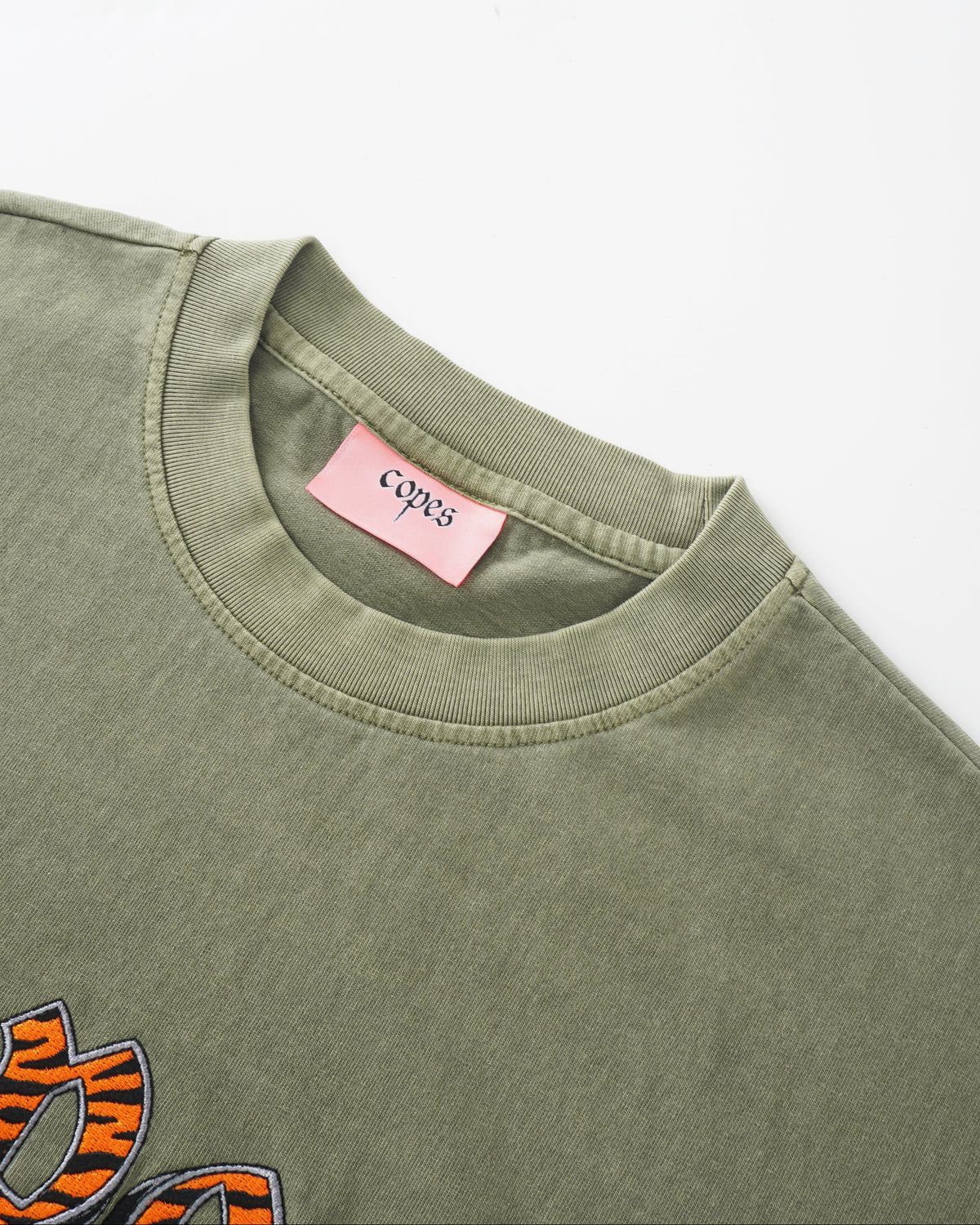 Copes Embroidered 'Tiger Bear' Logo T-Shirt