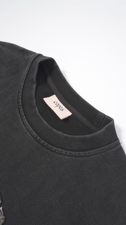 Wicca Phase 'Corinthiax' Patchwork French Terry Crewneck