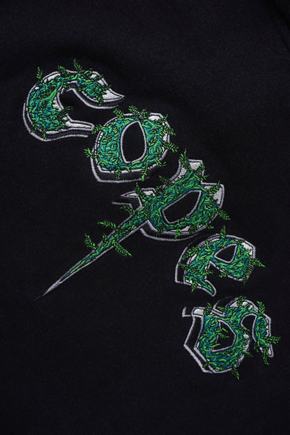 Copes Heavyweight French Terry Stone Washed Embroidered 420 Logo Hoodie