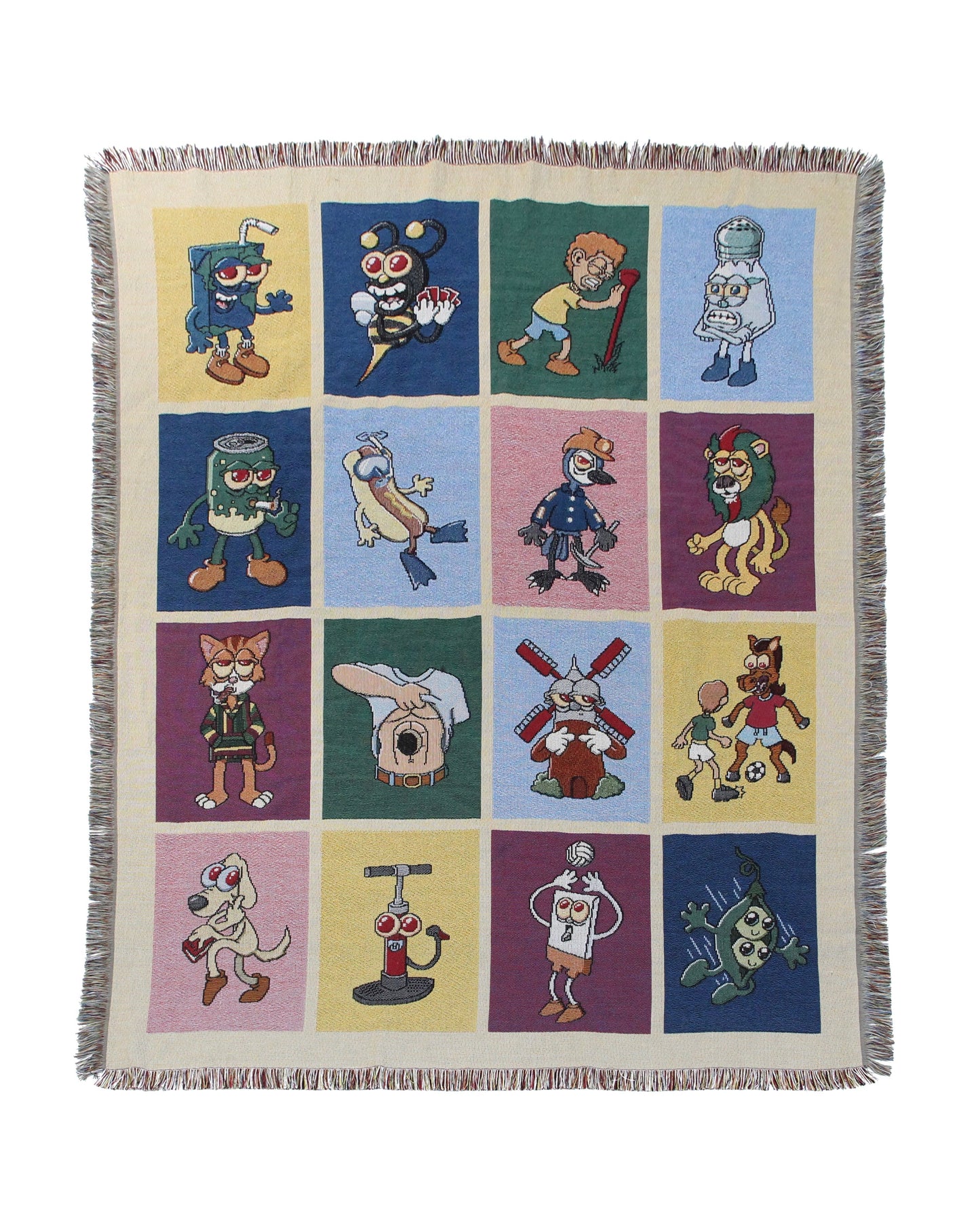 Hivemind Cartoon Puns Blanket