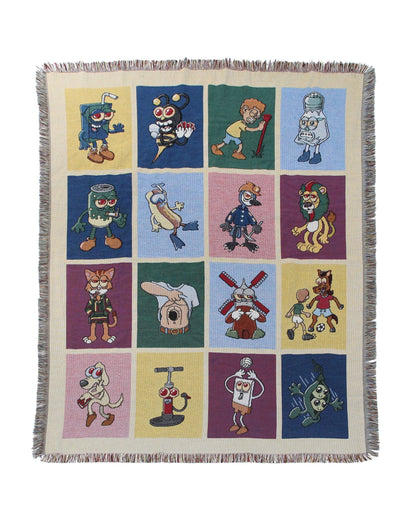 Hivemind Cartoon Puns Blanket