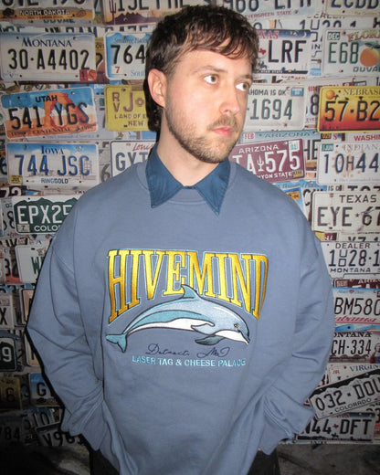 Hivemind French Terry Stitched Dolphin Crewneck
