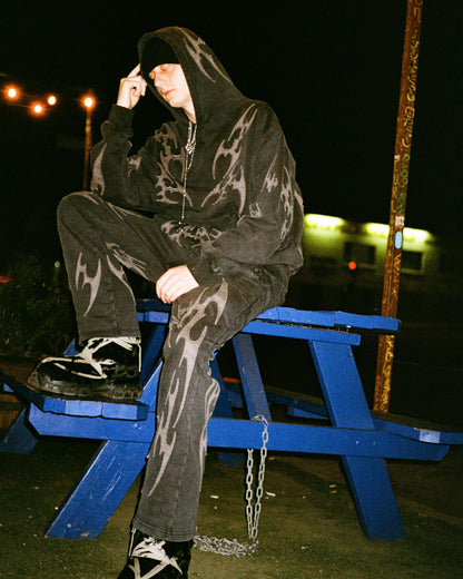 Investigate Antarctica 'Tribal' Patchwork Heavyweight French Terry Hoodie