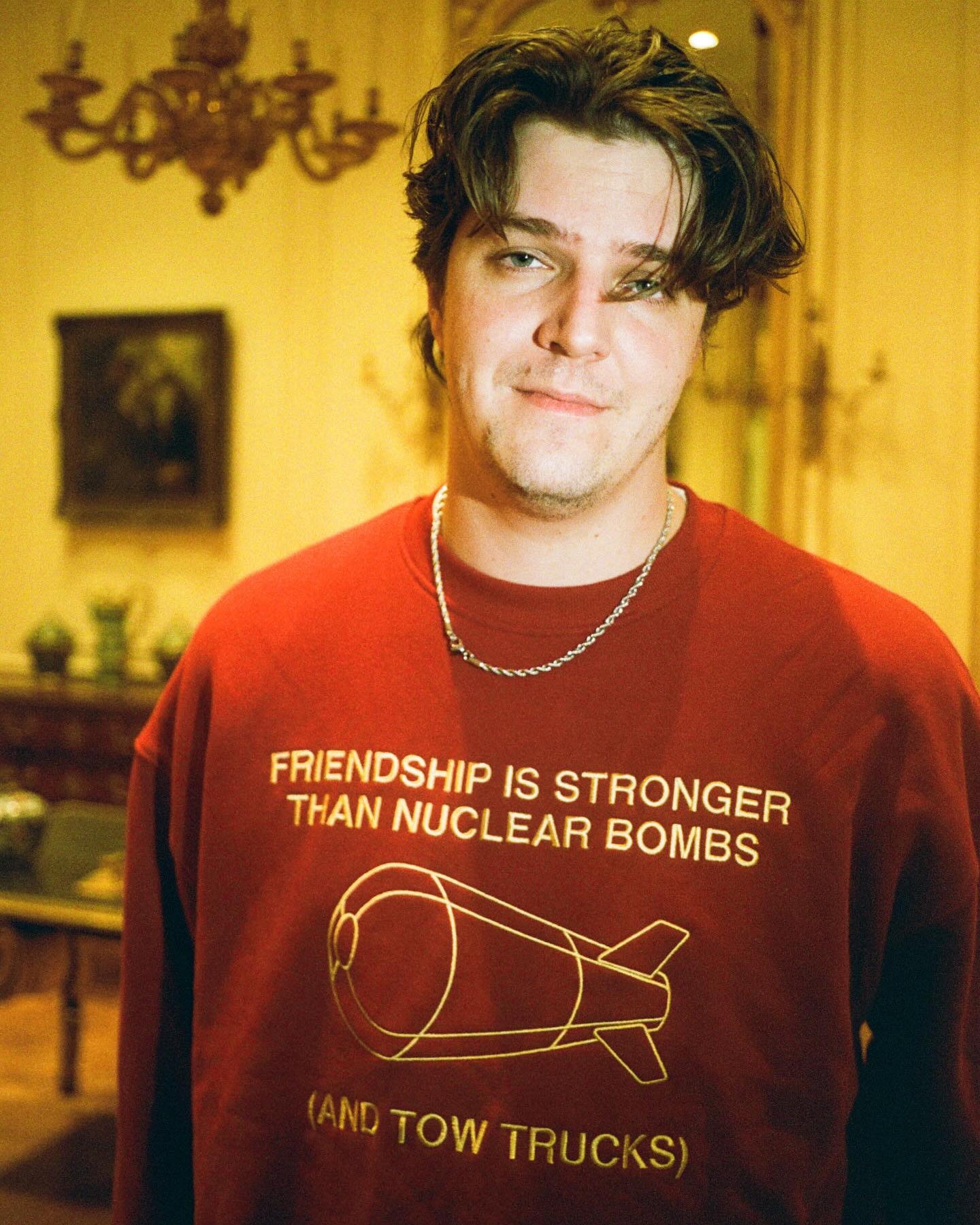 Hivemind 'Friendship' Embroidered Heavyweight French Terry Crewneck
