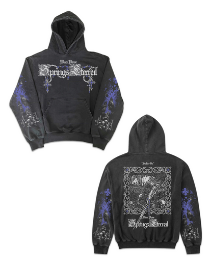 Wicca Phase 'Midnight at the Castle Moorlands' Heavyweight French Terry Stone Washed Hoodie