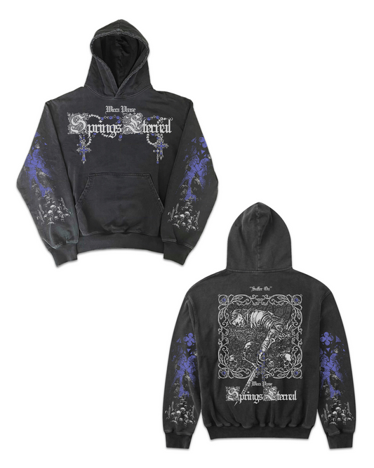 Wicca Phase 'Midnight at the Castle Moorlands' Heavyweight French Terry Stone Washed Hoodie