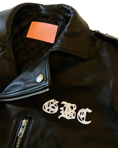 Wicca Phase 'Fallen Angel' Leather Biker Jacket