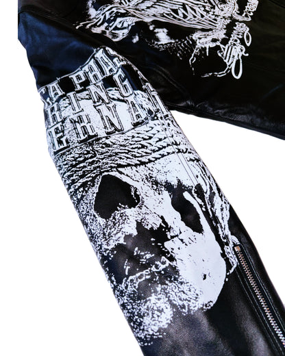 Wicca Phase 'Fallen Angel' Leather Biker Jacket