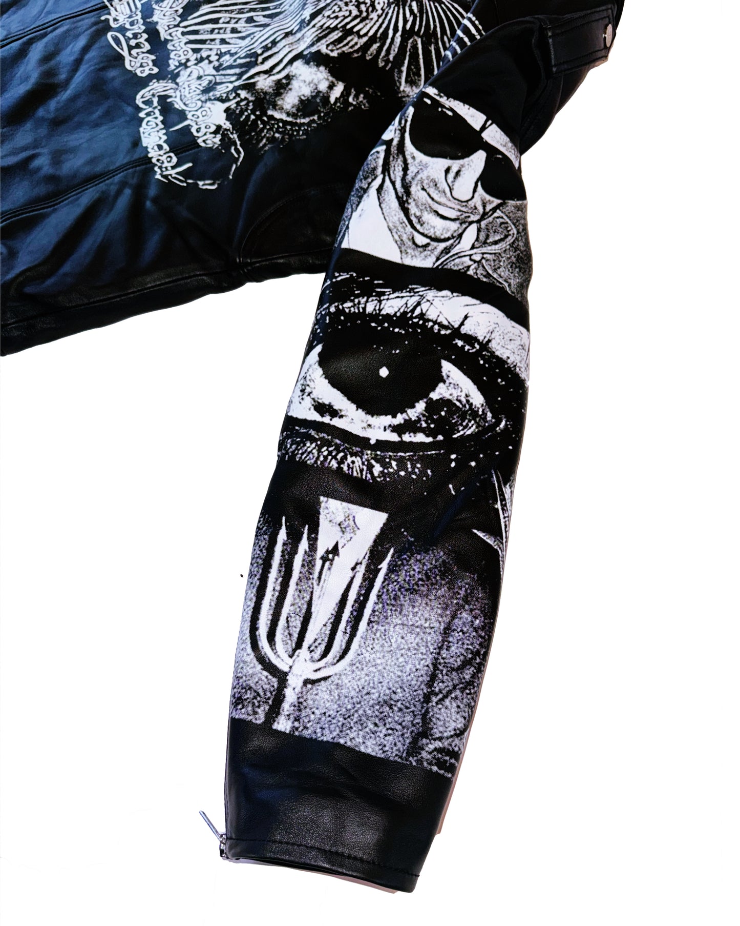 Wicca Phase 'Fallen Angel' Leather Biker Jacket