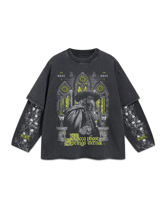 Wicca Phase 'Plague Doctor' Double Longsleeve