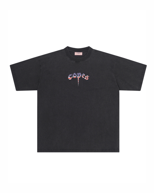 Copes Embroidered 4th of July Logo T-Shirt