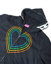 Load image into Gallery viewer, Hivemind Heart Heavyweight Full-zip Hoodie
