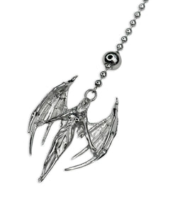Wicca Phase Fallen Angel Rosary - Silver