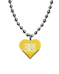 Hivemind Yellow Heart Necklace