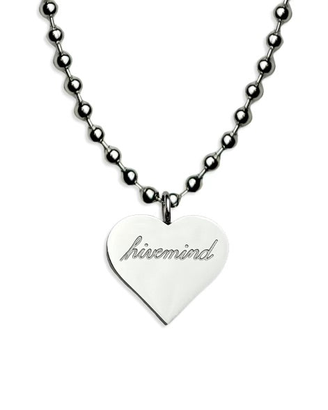 Hivemind Yellow Heart Necklace