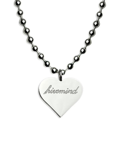 Hivemind Yellow Heart Necklace