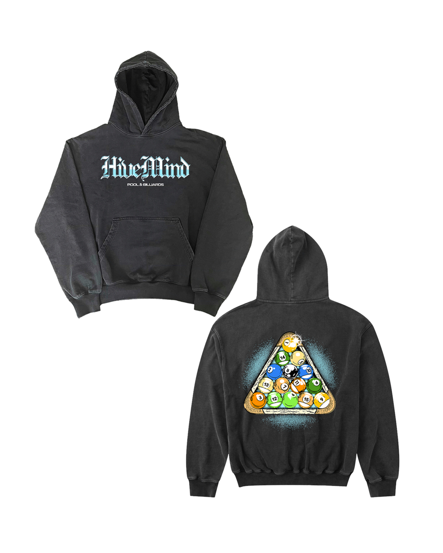 Hivemind 'Billiards' Heavyweight French Terry Hoodie