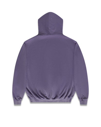 Copes Heavyweight French Terry Stone Washed Embroidered Logo Hoodie (Purple Palooza)