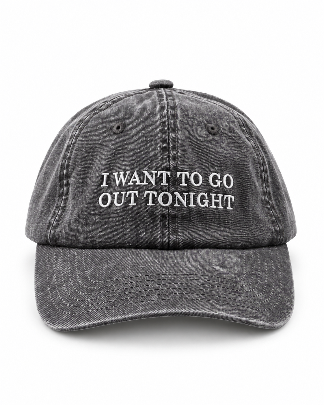 Wicca Phase 'I Want to Go Out Tonight' Embroidered Hat