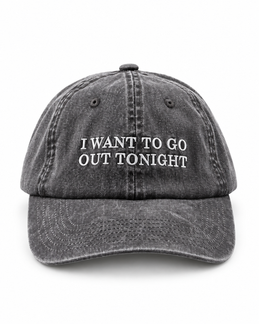 Wicca Phase 'I Want to Go Out Tonight' Embroidered Hat