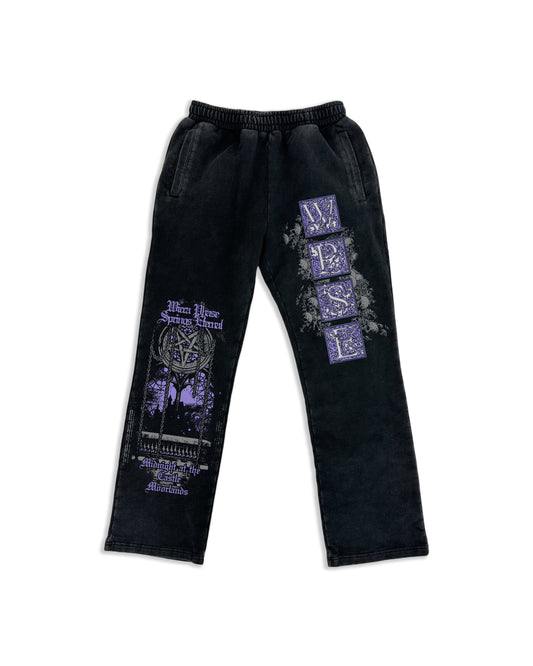 Wicca Phase 'Midnight at the Castle Moorlands' French Terry Sweatpants