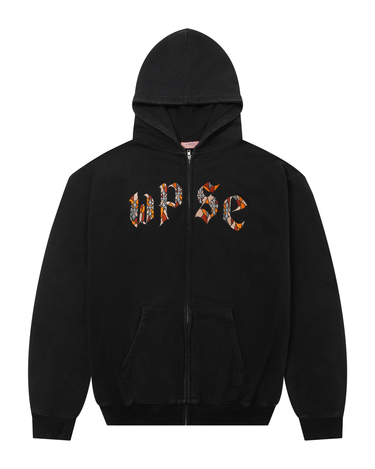 Wicca Phase 'Stained Glass' Heavyweight French Terry Embroidered Zip Hoodie
