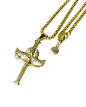 Load image into Gallery viewer, Wicca Phase Springs Eternal Polish Catholic Cross DISCORD EXCLUSIVE

