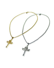Load image into Gallery viewer, Wicca Phase Springs Eternal Polish Catholic Cross
