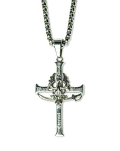Load image into Gallery viewer, Wicca Phase Springs Eternal Polish Catholic Cross
