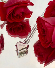 Load image into Gallery viewer, WPSE Sterling Silver Heart Locket Necklace
